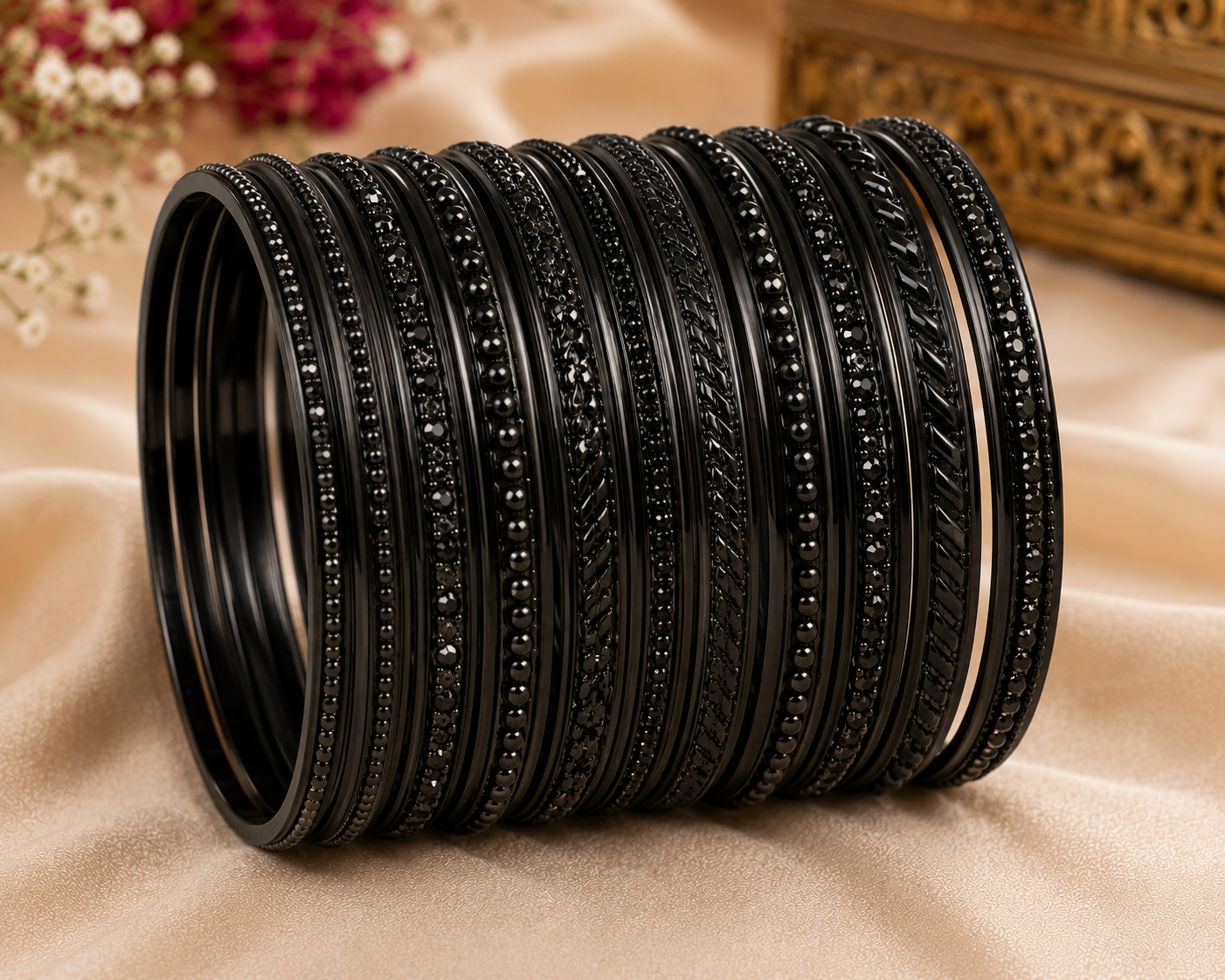 Black Metal Bangles