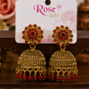 Traditional Red Jimiki Earrings